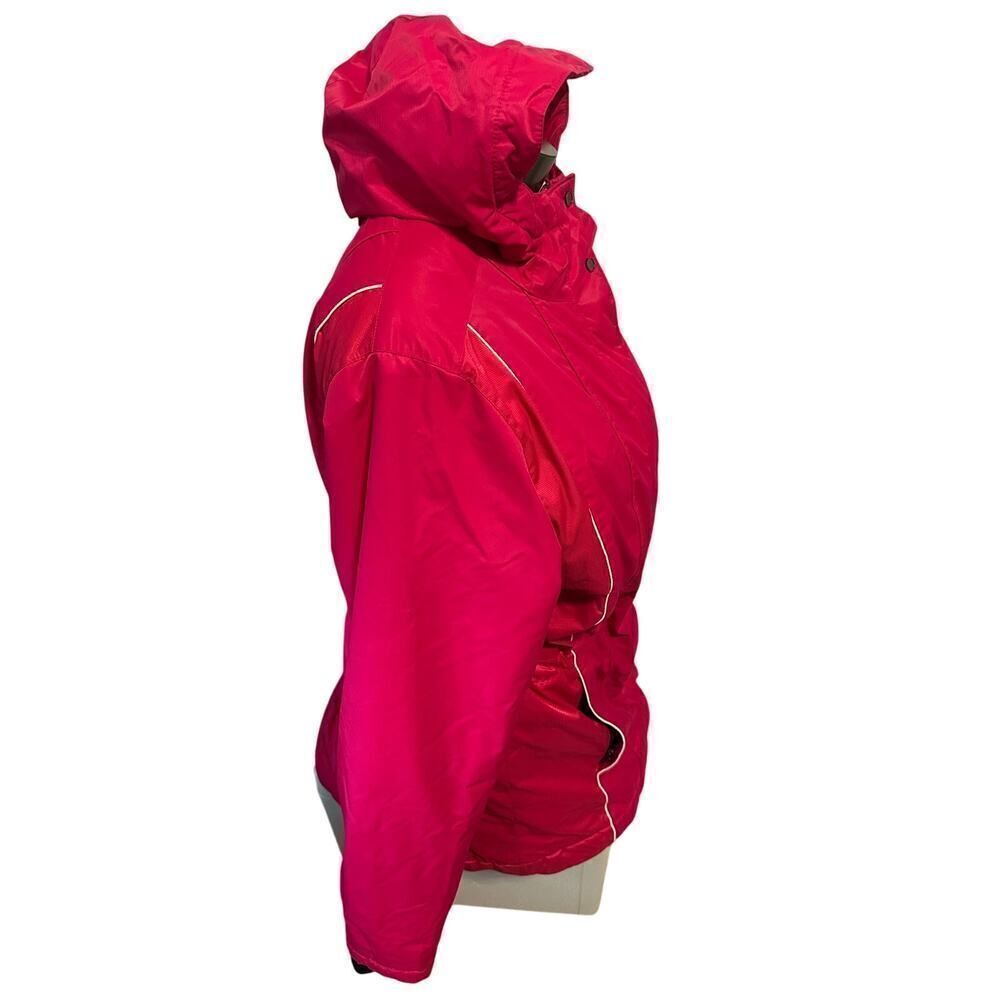 Columbia Women’s Large Pink Quilted Hooded Parka - Picture 3 of 7